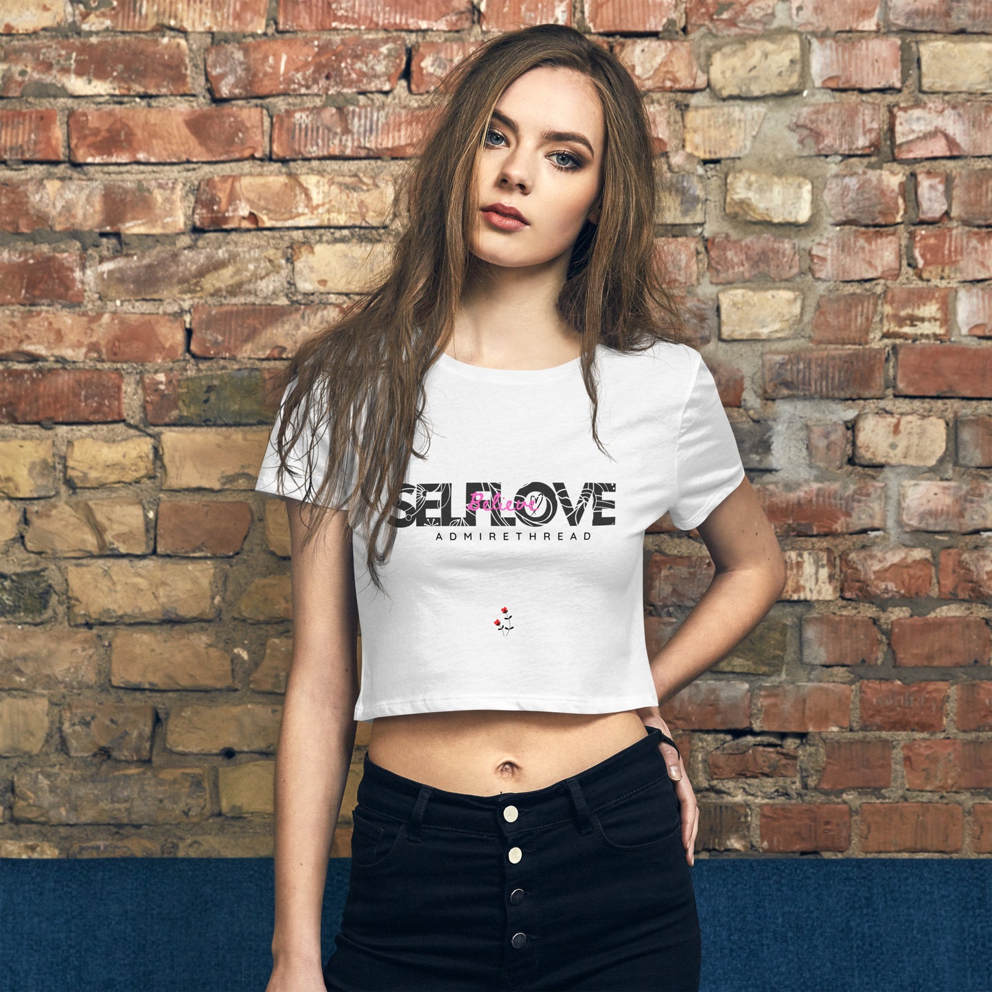 Self Love Admirethread Women’s Crop Tee