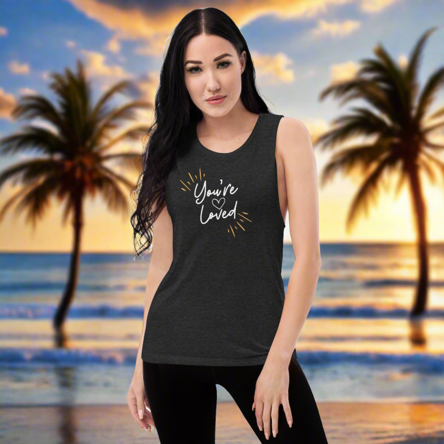 "You're Loved" Ladies’ Muscle Tank